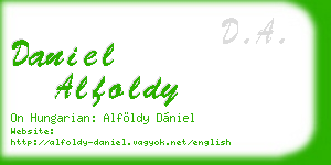 daniel alfoldy business card