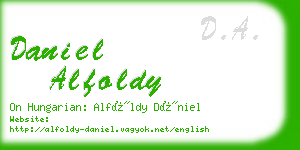 daniel alfoldy business card